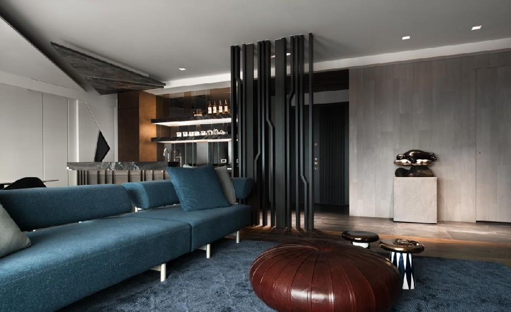 黑白灰装修风格-效果图案例-2