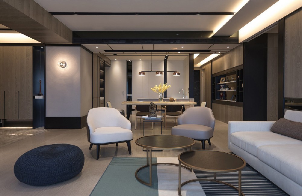 黑白灰装修风格-效果图案例-3