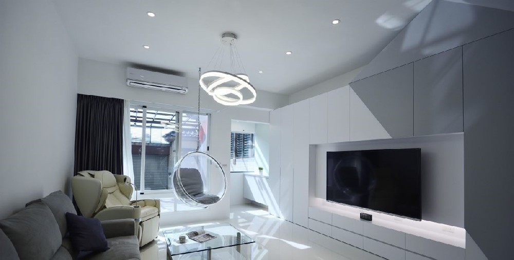 黑白灰装修风格-效果图案例-5