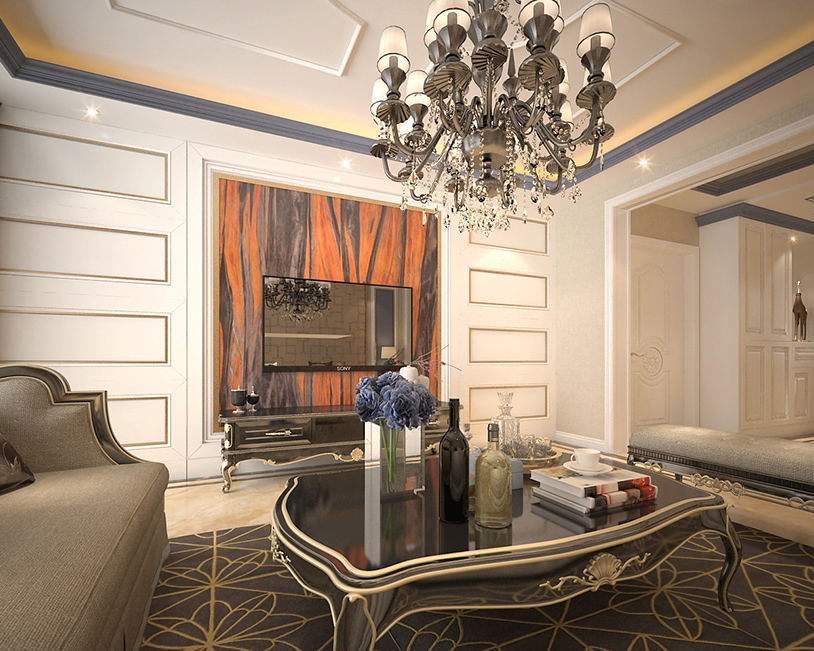 沈阳金地长青湾-欧式装修风格-160m²