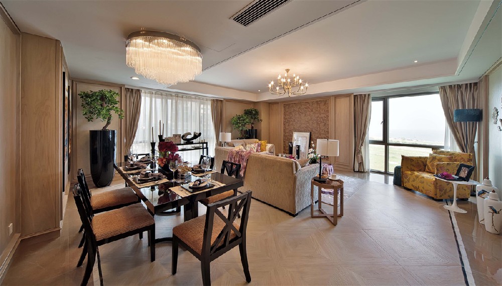 新中式装修风格-效果图案例-4