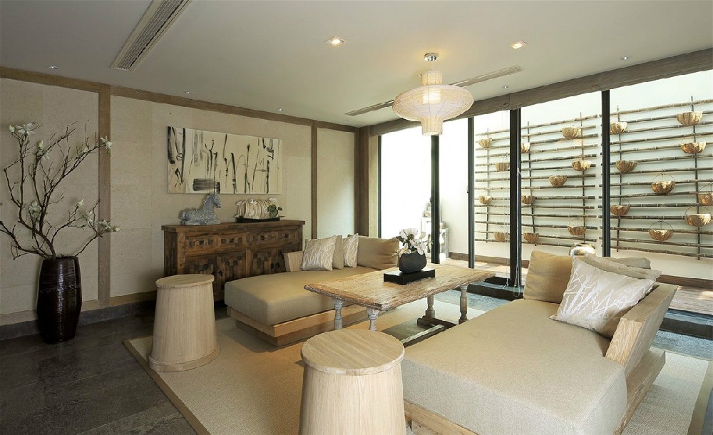 新中式装修风格-效果图案例-6