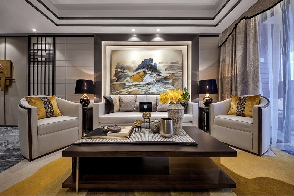 新中式装修风格-效果图案例-7