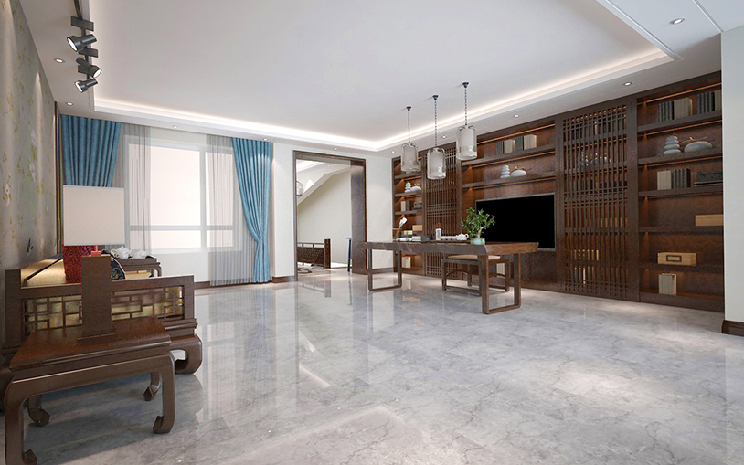 沈阳​泰荣湾-中式装修风格-155m²