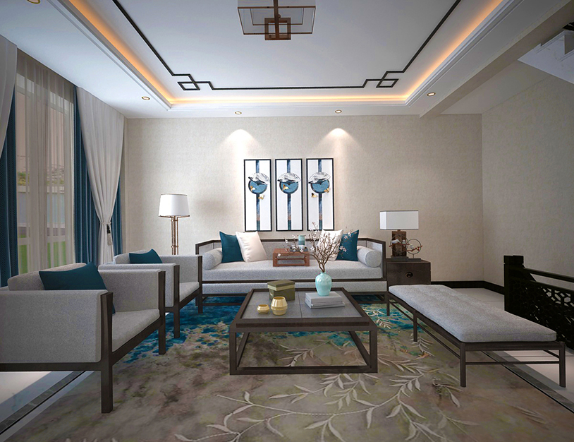 沈阳香山墅-现代中式装修风格-177m²