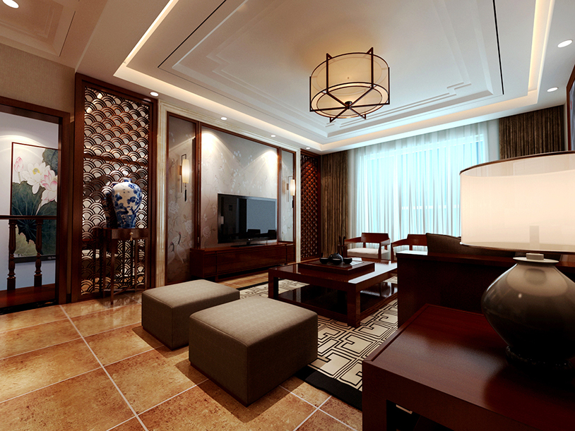 沈阳龙湖唐宁-新中式装修风格-156m²