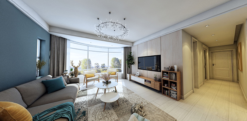 沈阳光明新城-北欧装修风格-110m²