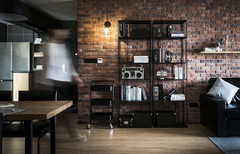 沈阳旭辉东悦城-工业风装修风格-112m²