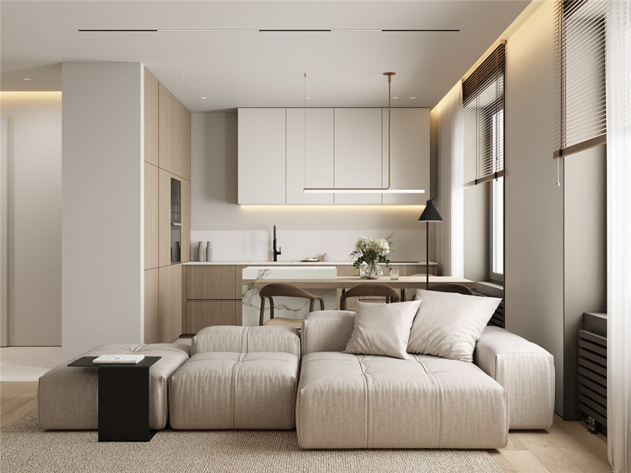 奶油风装修风格-效果图案例-9