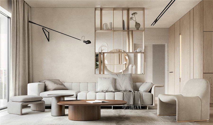 奶油风装修风格-效果图案例-10