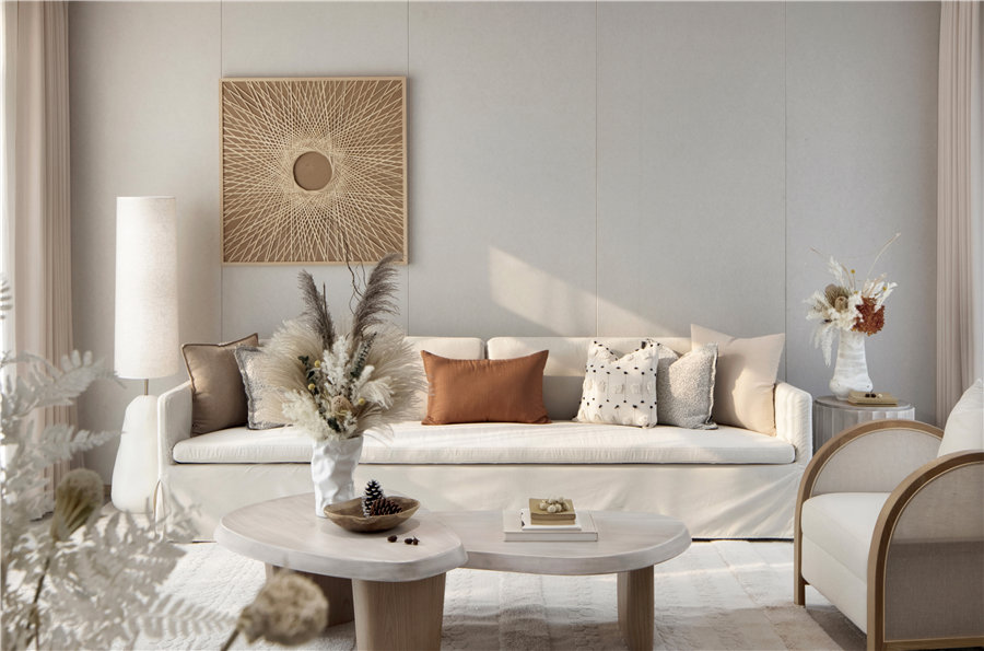 奶油风装修风格-效果图案例-12