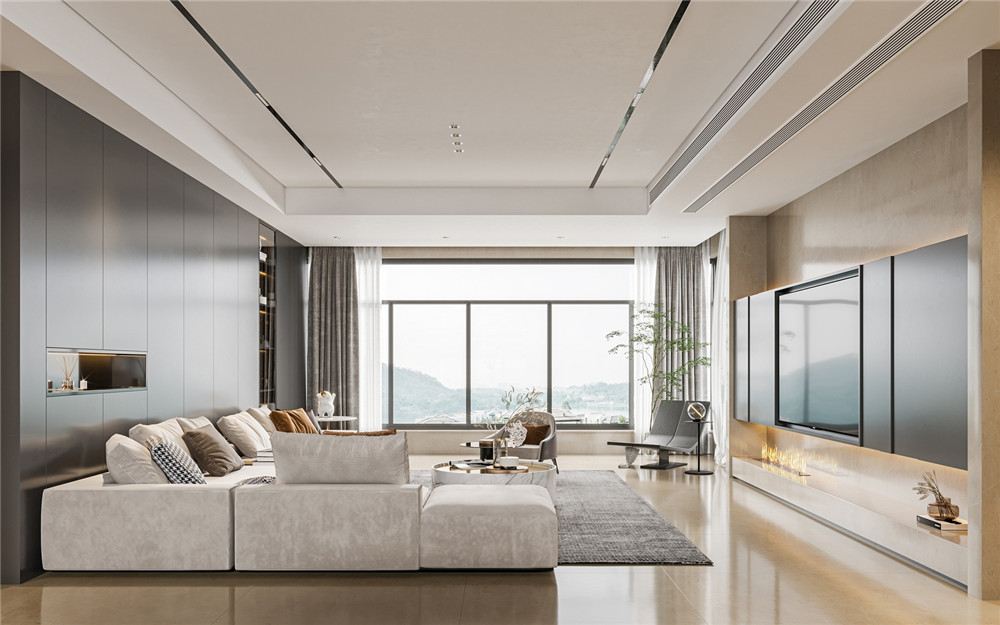 轻奢风装修风格-效果图案例-2