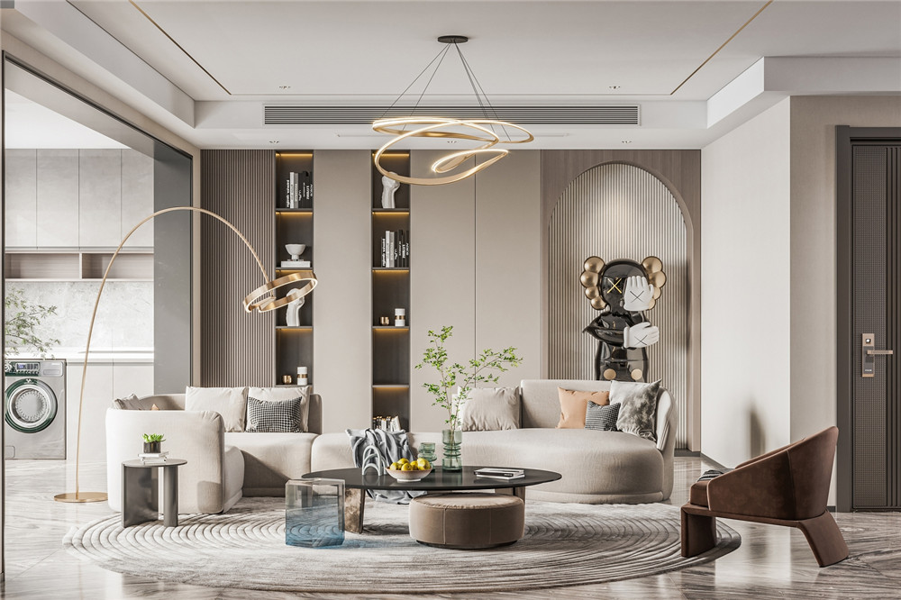 轻奢风装修风格-效果图案例-6