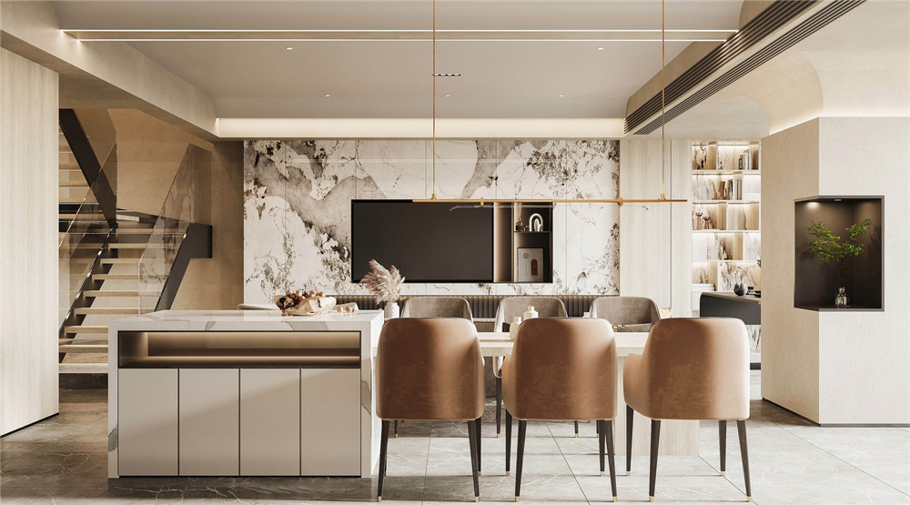 轻奢风装修风格-效果图案例-8