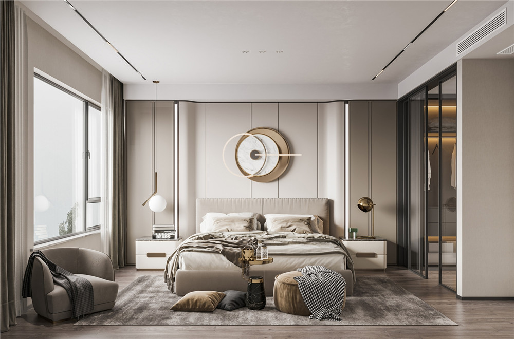 轻奢风装修风格-效果图案例-9