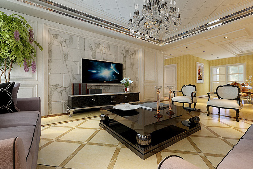 沈阳紫金花-简欧装修风格-160m²