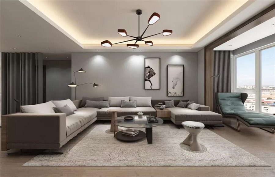 沈阳宝地铭郡-轻奢装修风格-140m²